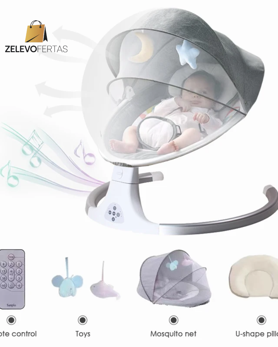 Silla Mecedora Eléctrica Para Bebe